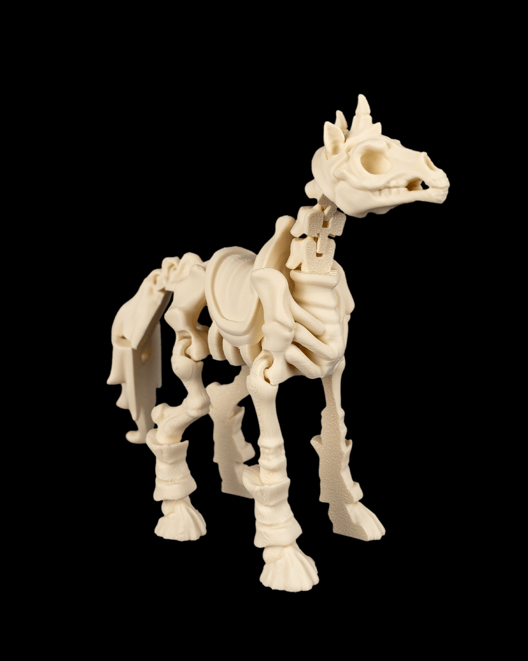 Articulated Skeleton Horse Figure — Boneback Steed Poseable Collectible