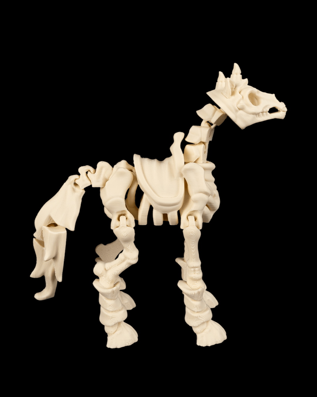 Articulated Skeleton Horse Figure — Boneback Steed Poseable Collectible