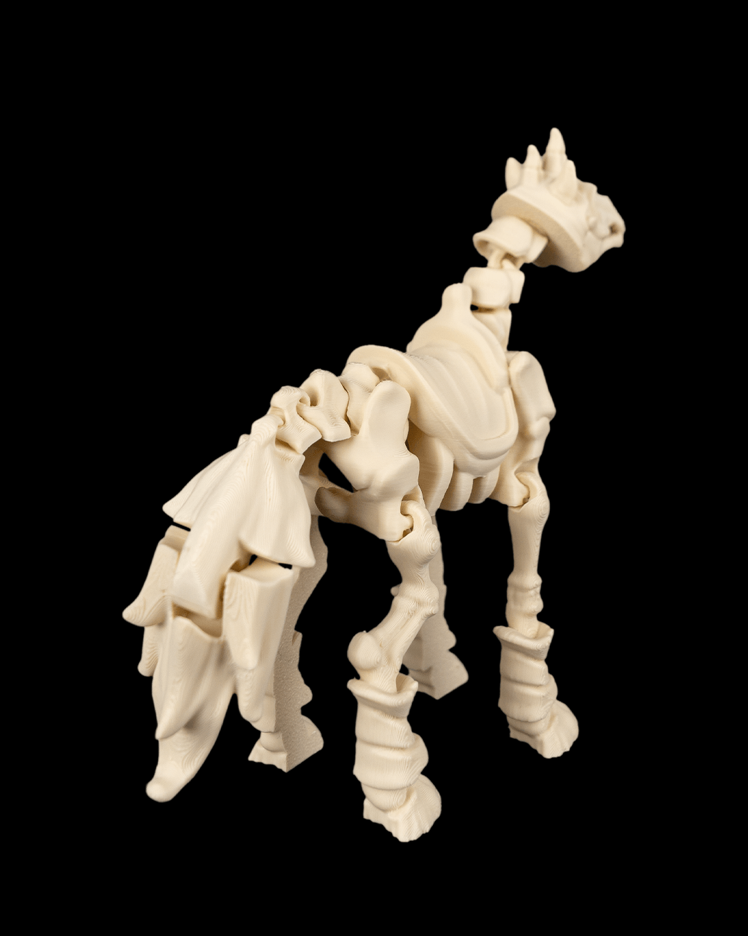 Articulated Skeleton Horse Figure — Boneback Steed Poseable Collectible