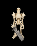 Articulated Skeleton Warrior Figure — Bonecrusher Poseable Miniature