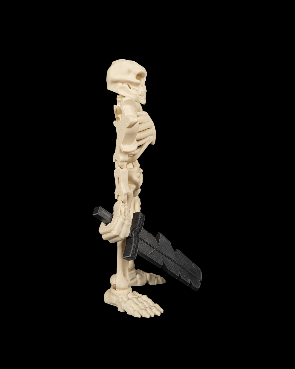 Articulated Skeleton Warrior Figure — Bonecrusher Poseable Miniature