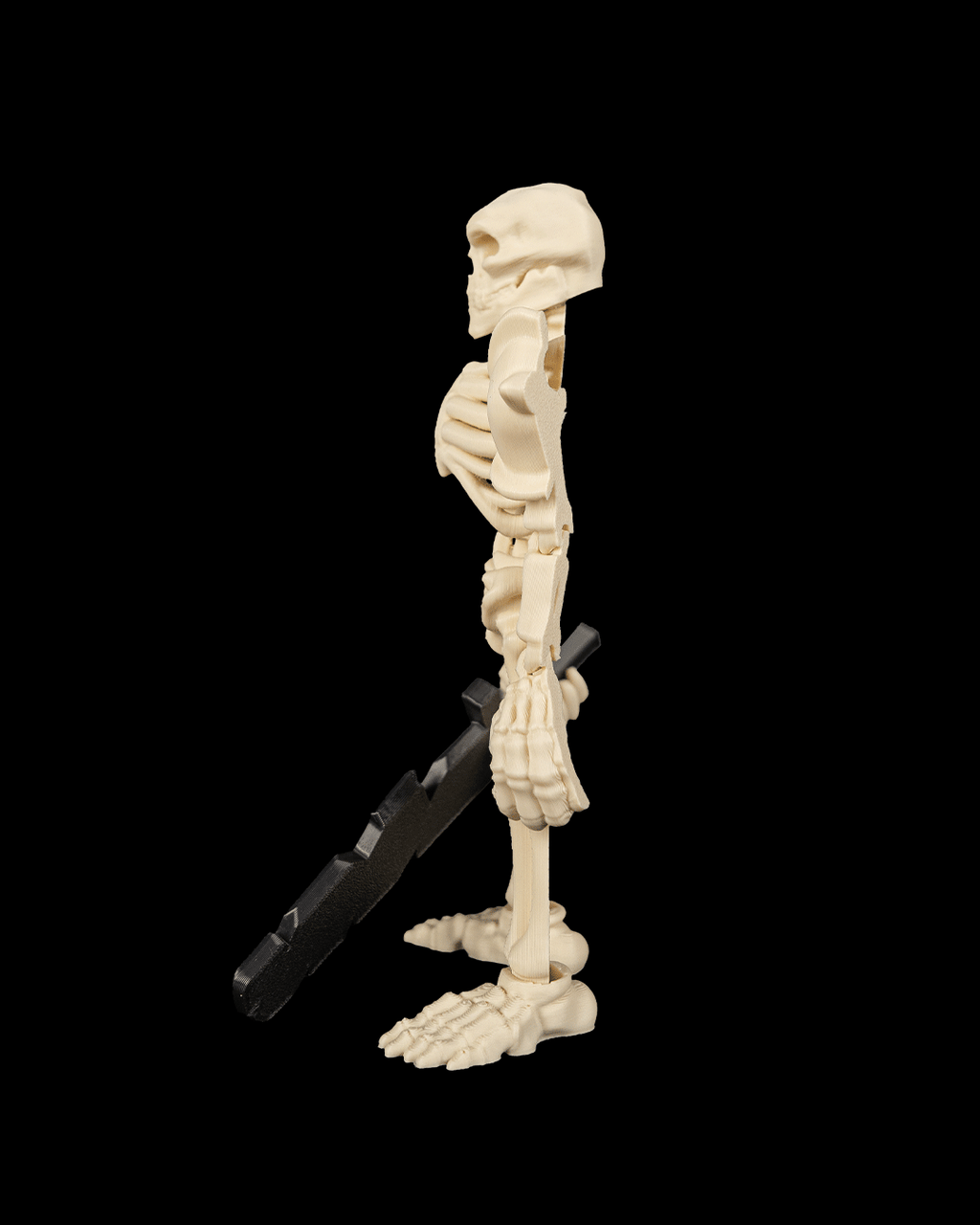 Articulated Skeleton Warrior Figure — Bonecrusher Poseable Miniature