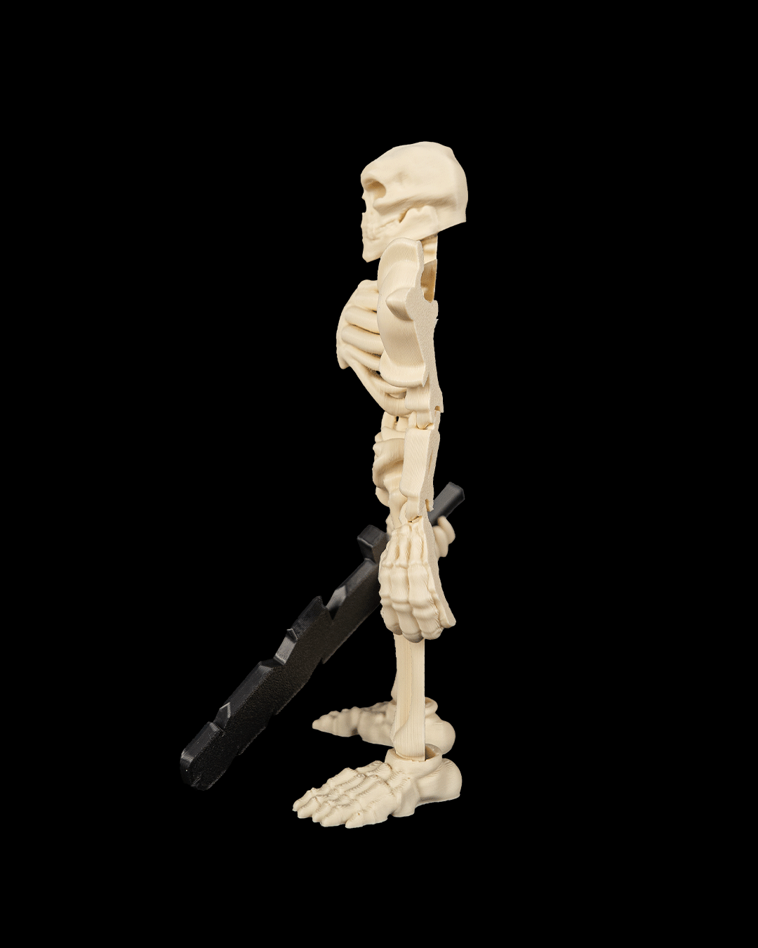 Articulated Skeleton Warrior Figure — Bonecrusher Poseable Miniature