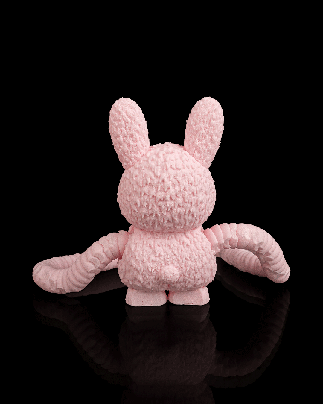 Floop — One-Eyed Rabbit Monster Articulated Fidget Keychain / Statuette