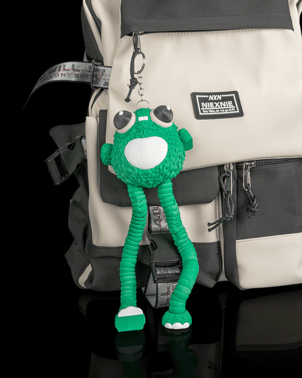 Frobbo — Frog Monster Articulated Fidget Keychain / Statuette