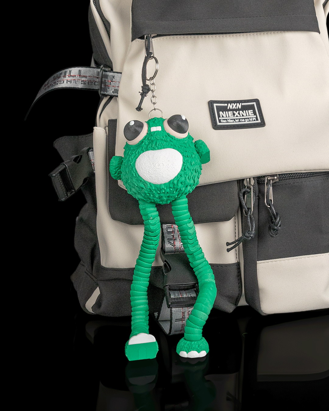 Frobbo — Frog Monster Articulated Fidget Keychain / Statuette