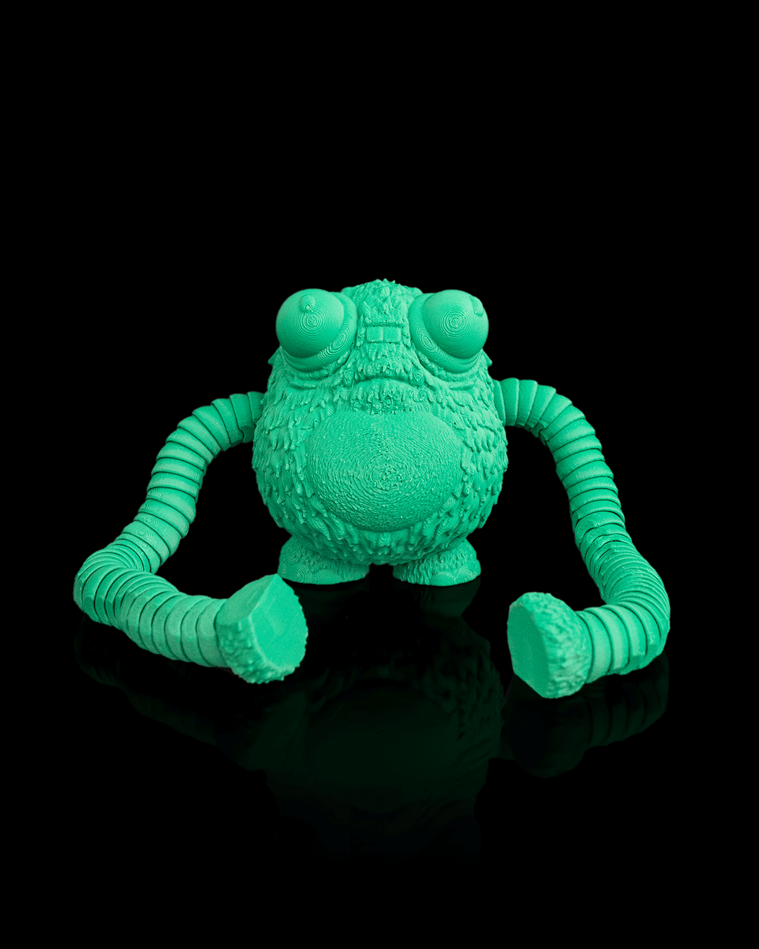 Frobbo — Frog Monster Articulated Fidget Keychain / Statuette
