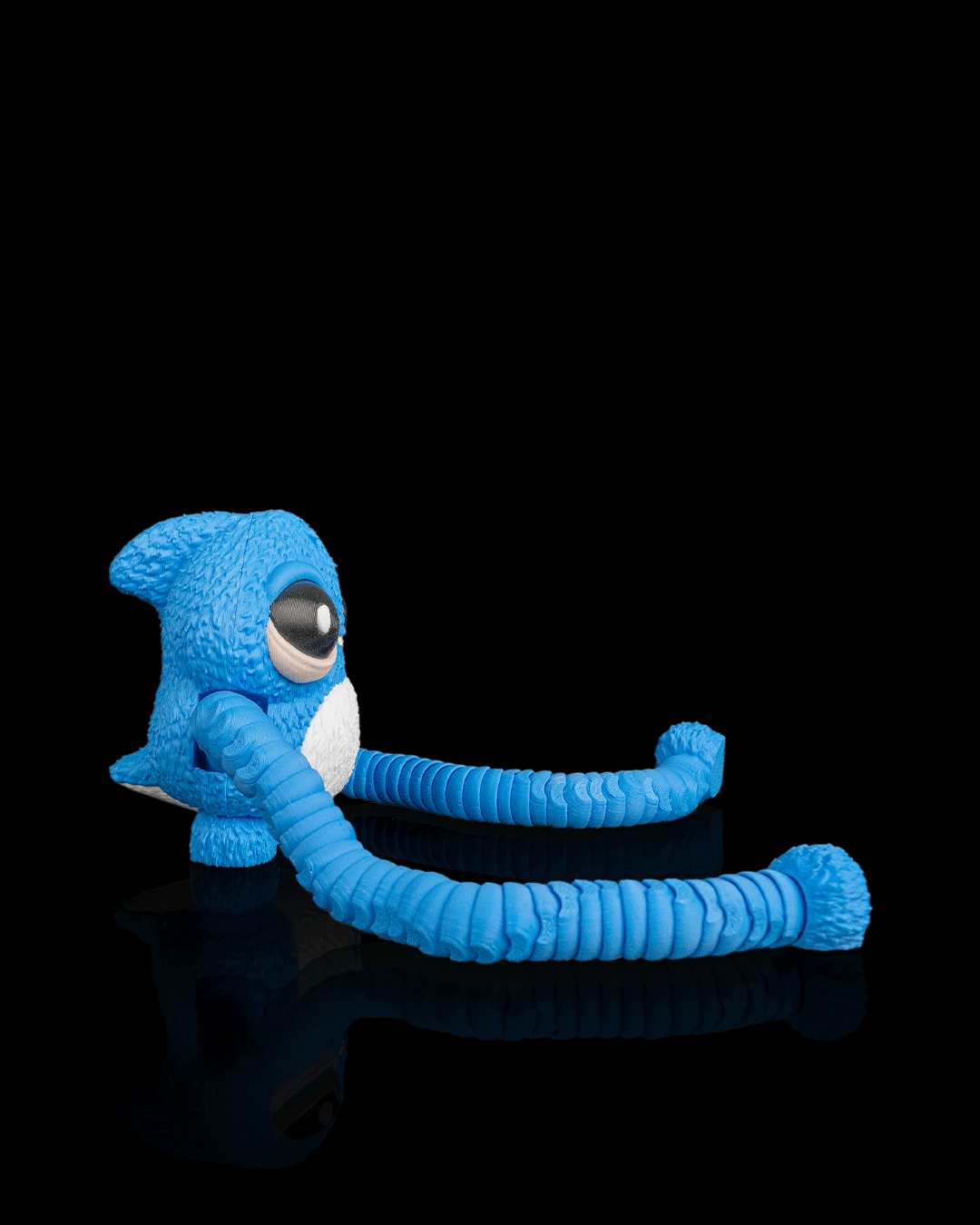 Gnasher — Sea Monster Articulated Fidget Keychain / Statuette