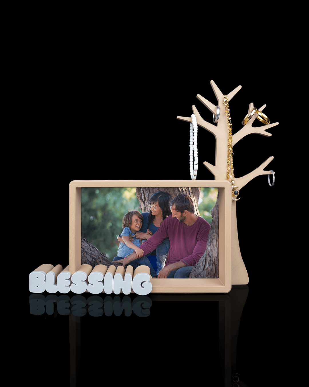Keepsake Tree — Photo Frame & Jewelry Organizer