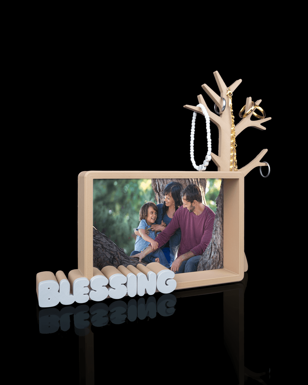 Keepsake Tree — Photo Frame & Jewelry Organizer