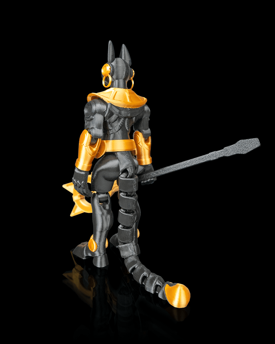 Articulated Mecha Protector Bastet Goddess Figure — Sci-Fi Egyptian Deity Collectible (19cm)