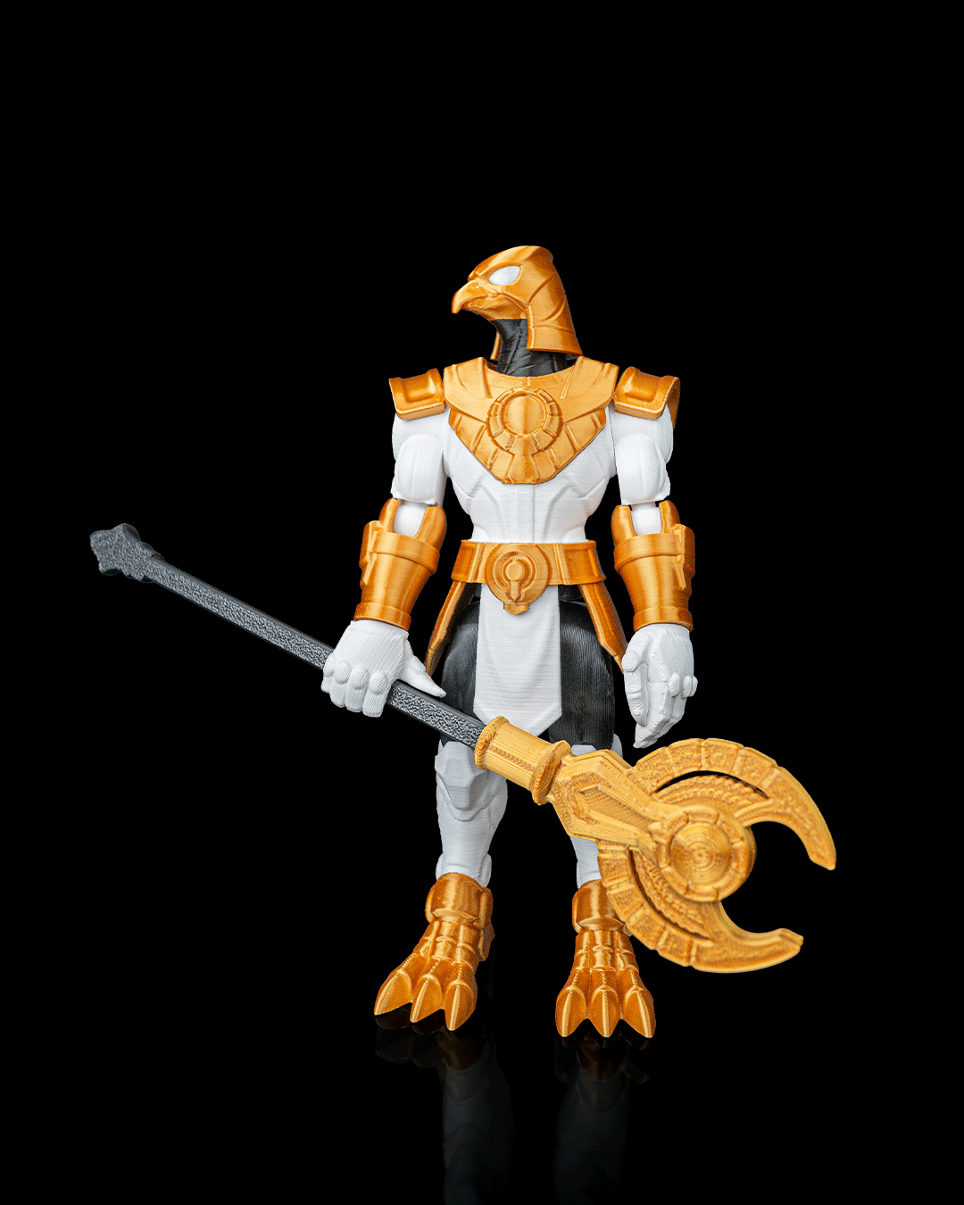 Articulated Mecha Sky Horus God Figure — Sci-Fi Egyptian Deity Collectible (18cm)