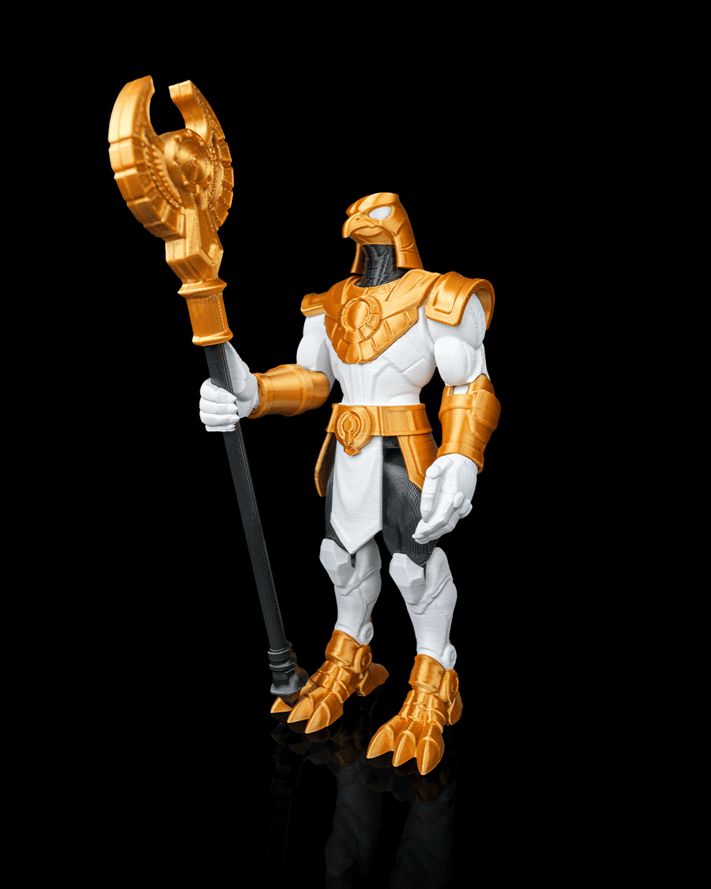 Articulated Mecha Sky Horus God Figure — Sci-Fi Egyptian Deity Collectible (18cm)