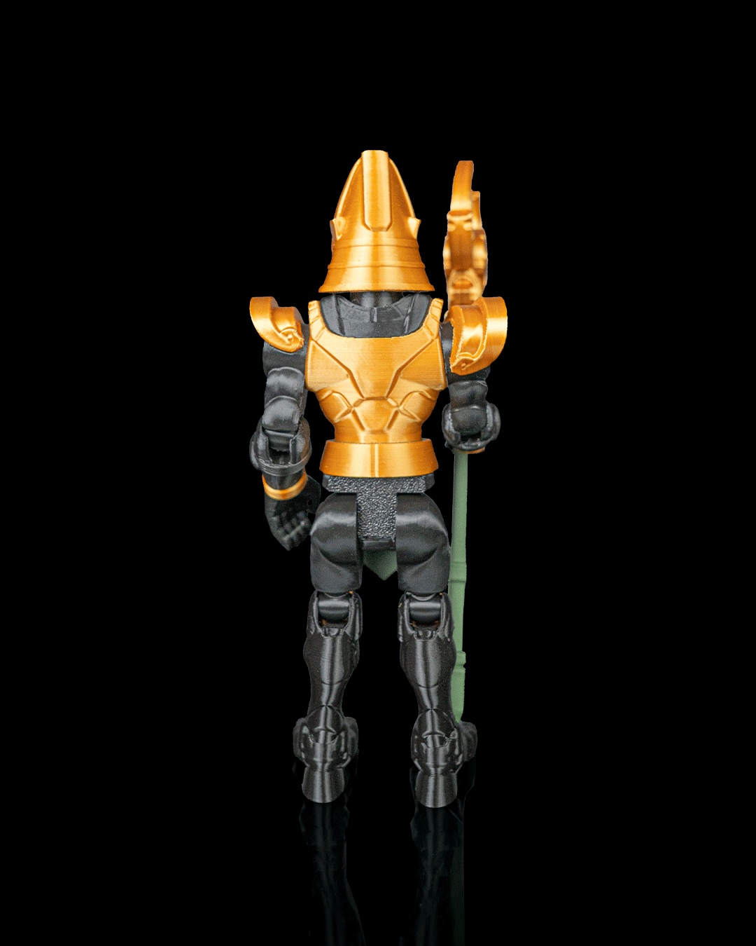 Articulated Mecha Resurrection Osiris God Figure — Sci-Fi Egyptian Deity Collectible (20cm)