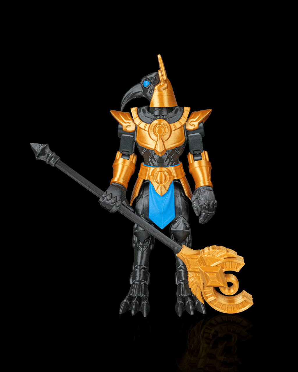 Articulated Mecha Chaos Seth God Figure — Sci-Fi Egyptian Deity Collectible (19cm)