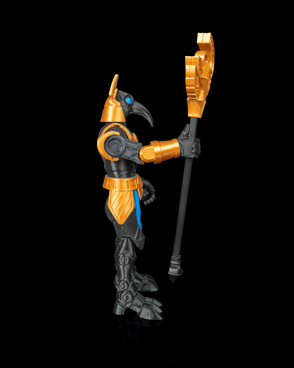 Articulated Mecha Chaos Seth God Figure — Sci-Fi Egyptian Deity Collectible (19cm)