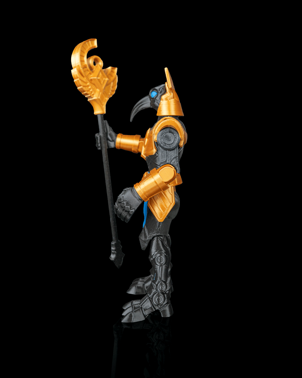 Articulated Mecha Chaos Seth God Figure — Sci-Fi Egyptian Deity Collectible (19cm)