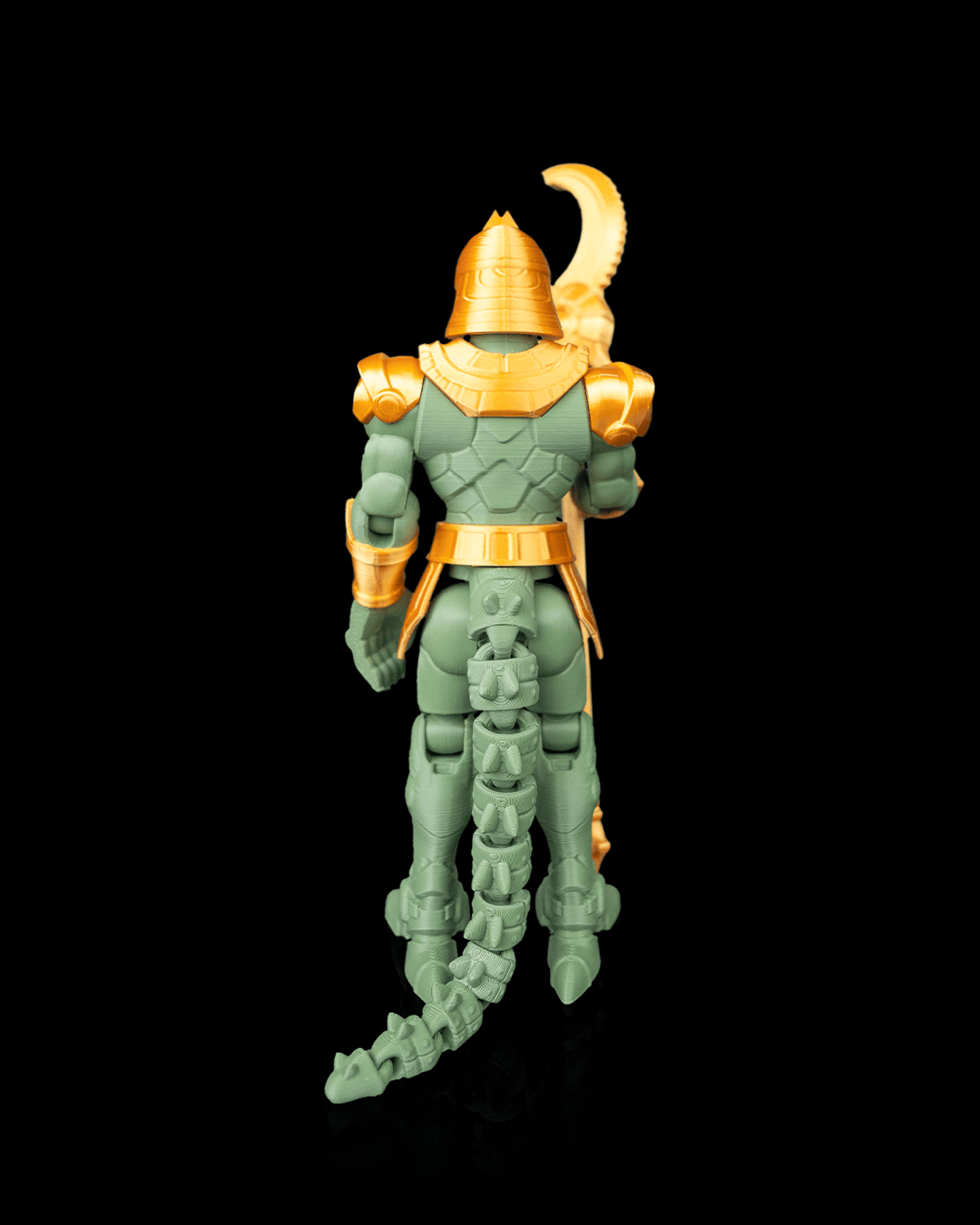 Articulated Mecha Sobek God Figure — Sci-Fi Egyptian Deity Collectible (19cm)