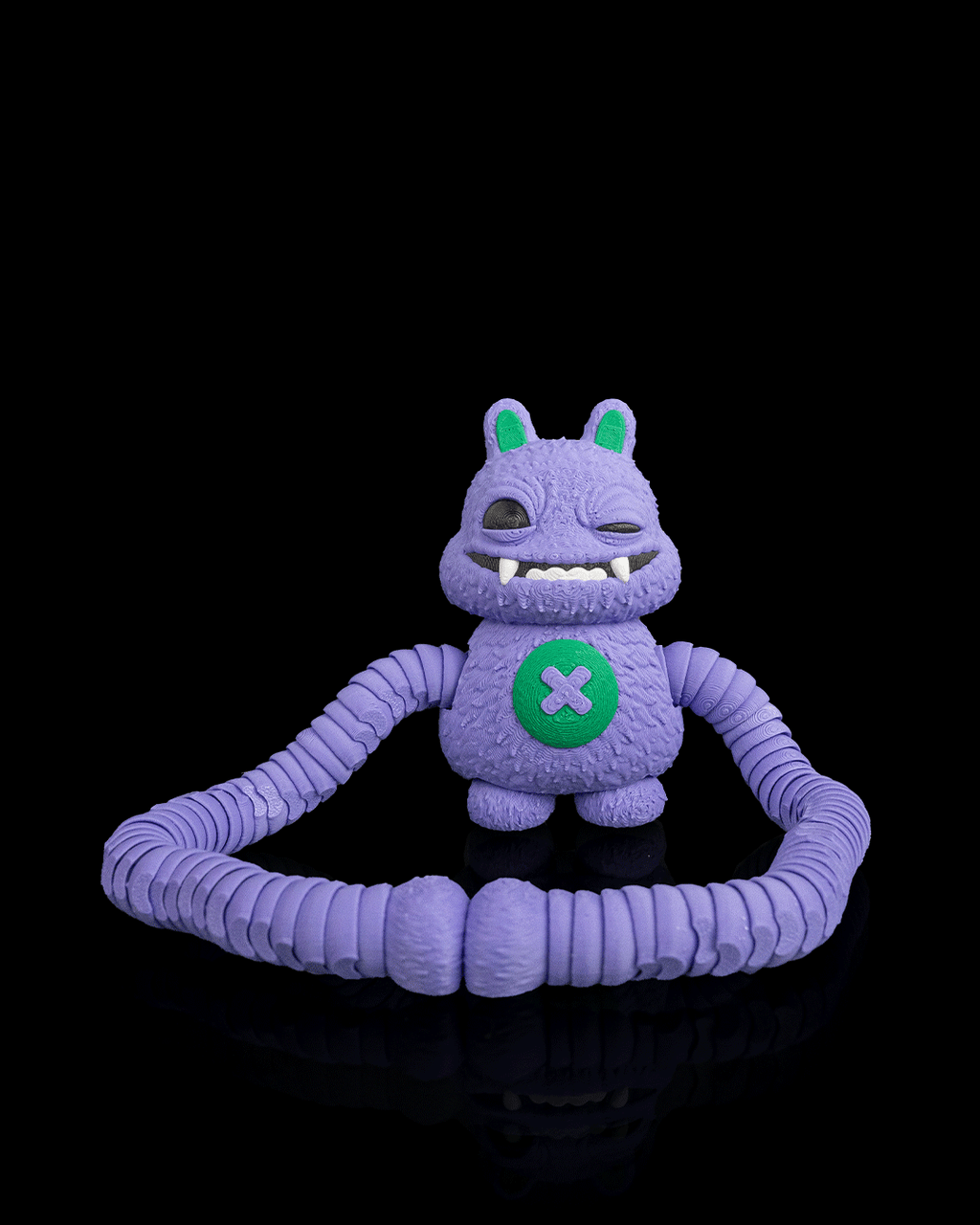 Munchi — Grinning Monster Articulated Fidget Keychain / Statuette