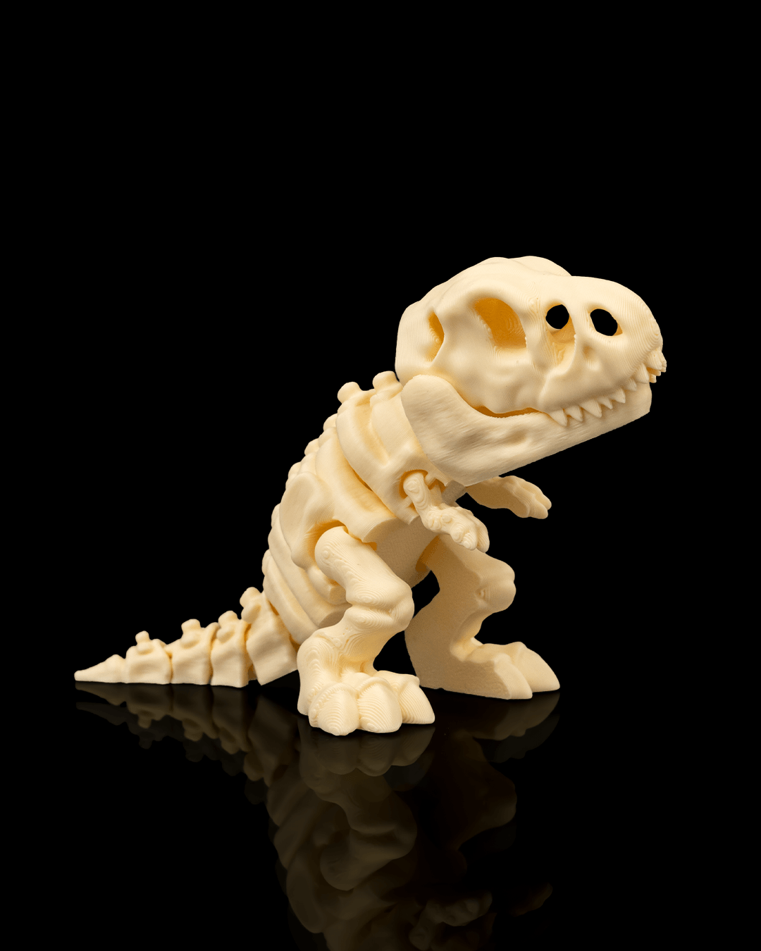 Articulated T-Rex Skeleton — Poseable 3D Printed Fidget Figure