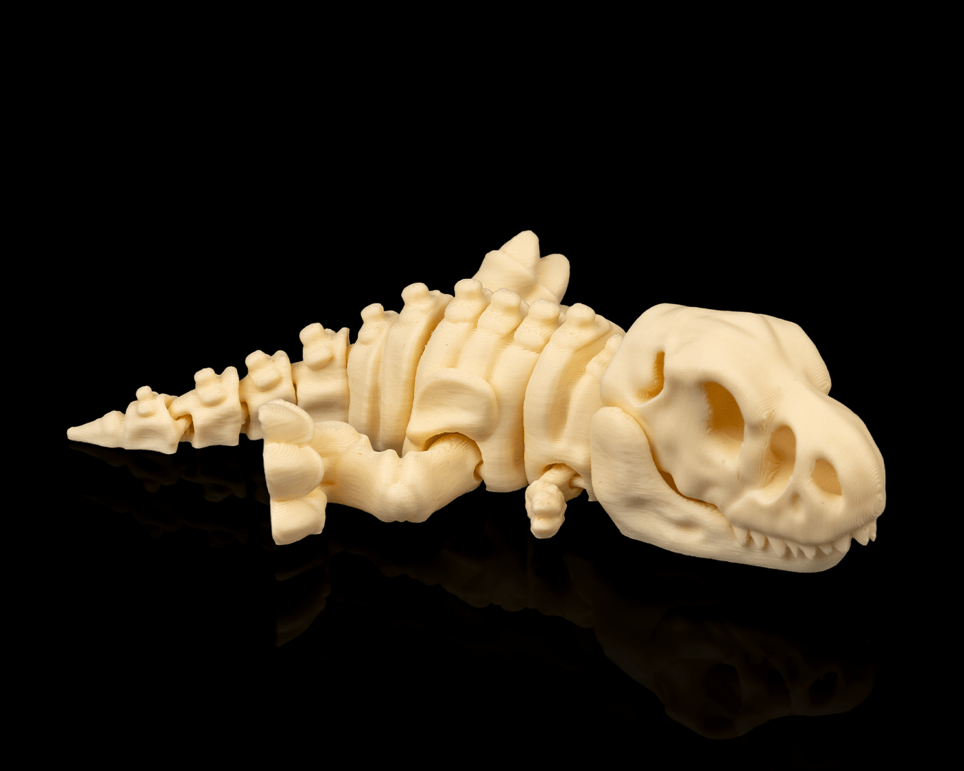 Articulated T-Rex Skeleton — Poseable 3D Printed Fidget Figure