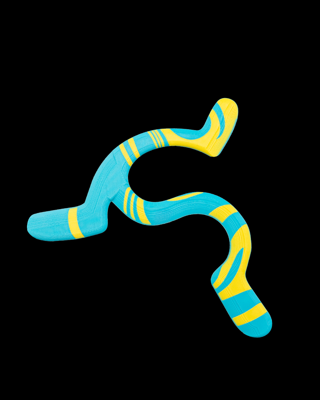 3D Printed Twisty Boomerang — Novelty Desk Fidget Toy