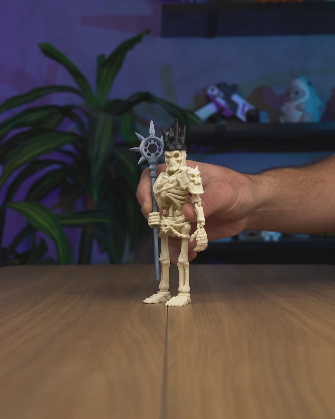 Articulated Necromancer King Figure — King of the Dead Poseable Miniature