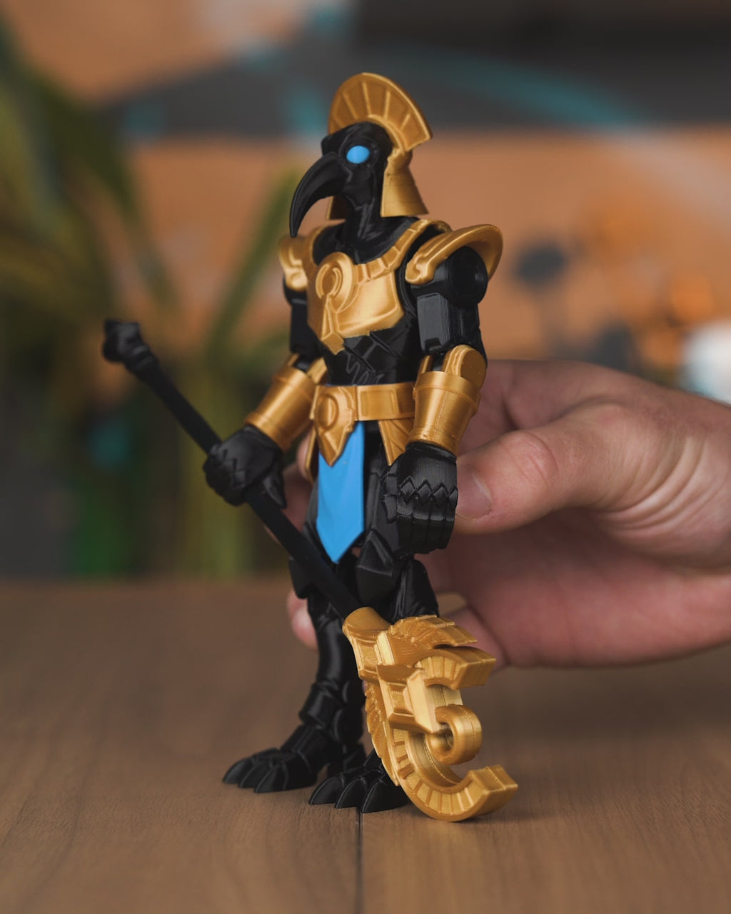 Articulated Mecha Chaos Seth God Figure — Sci-Fi Egyptian Deity Collectible (19cm)