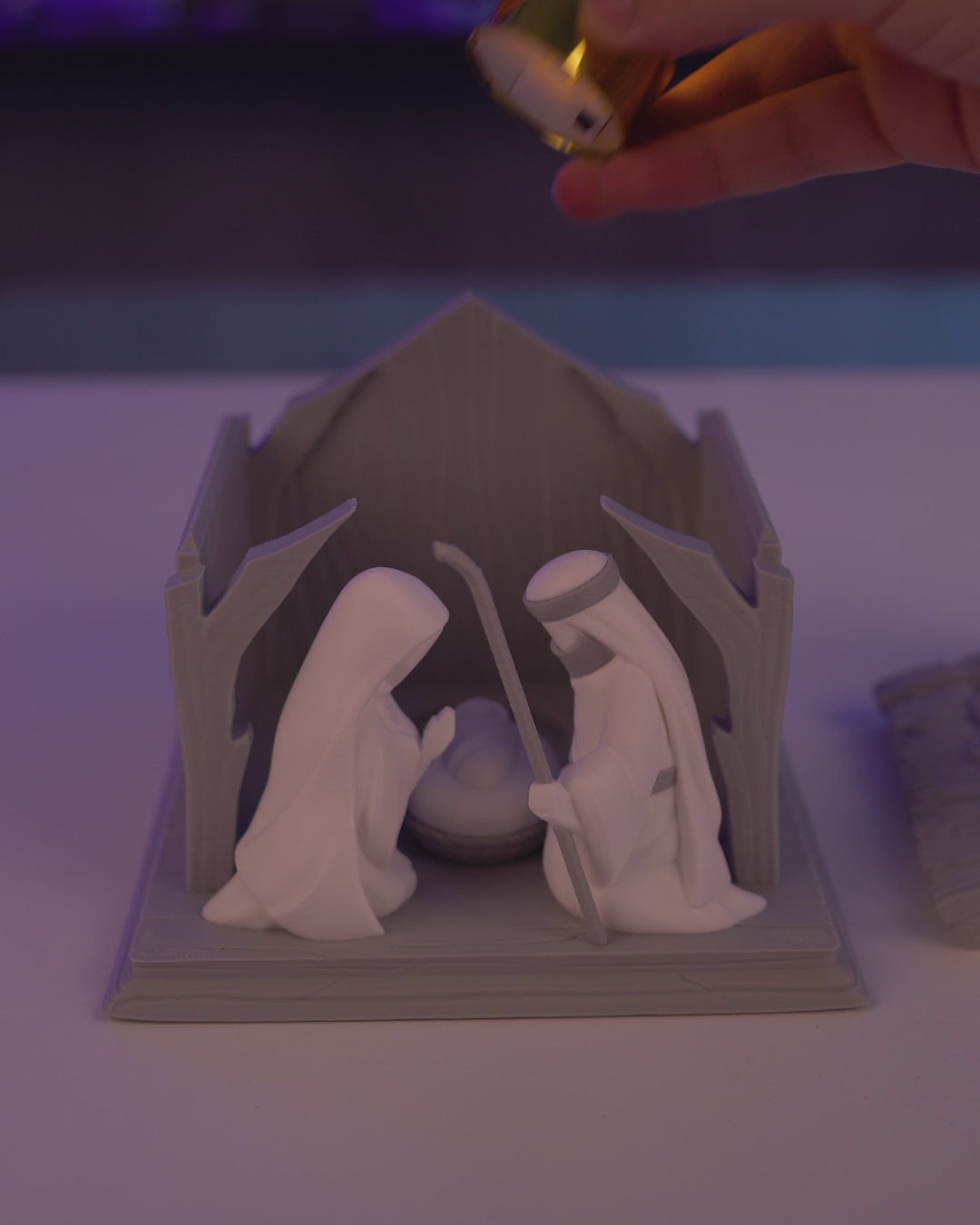Bright Nativity — Illuminated Table Lamp