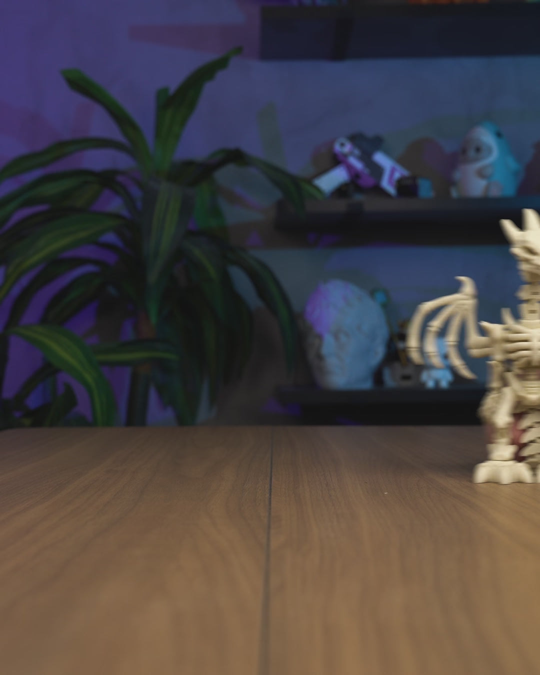 Articulated Skeletal Dragonborn Figure — Bone Dragonborn Poseable Miniature